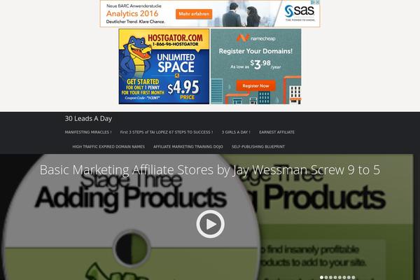 Focus theme site design template sample