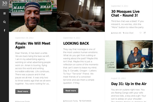Mono theme site design template sample
