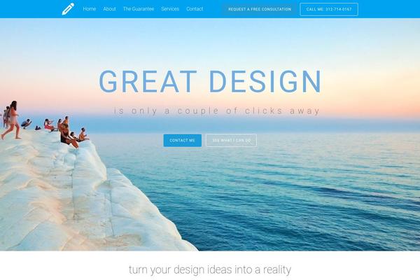 Tesseract theme site design template sample