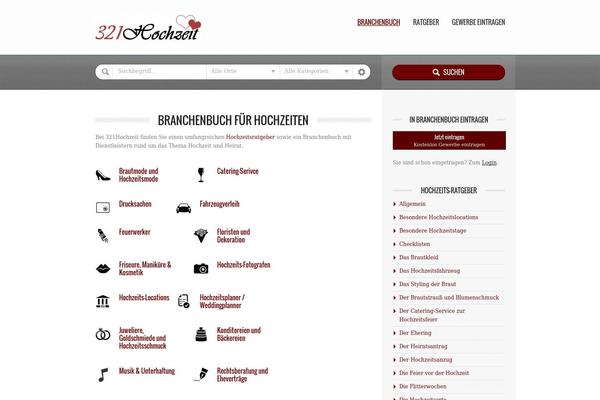 Directory theme site design template sample