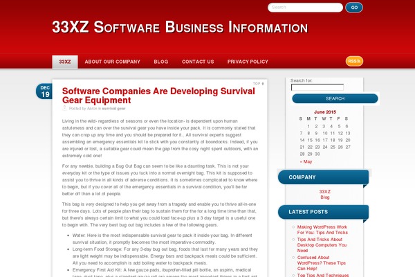 RedBel theme site design template sample