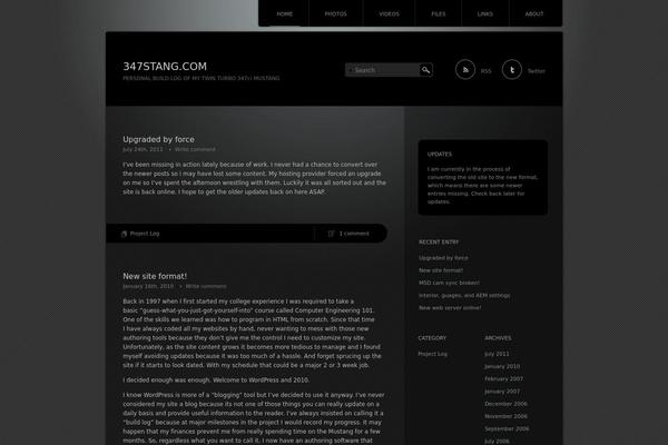 Piano Black theme site design template sample