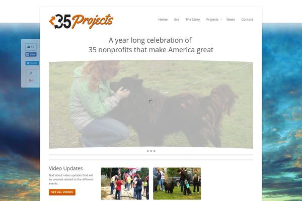 Rebirth theme site design template sample