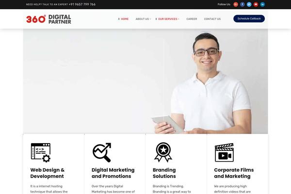 Site using Radiantthemes-addons plugin