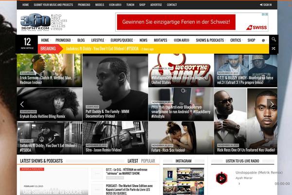 NewsCore theme site design template sample