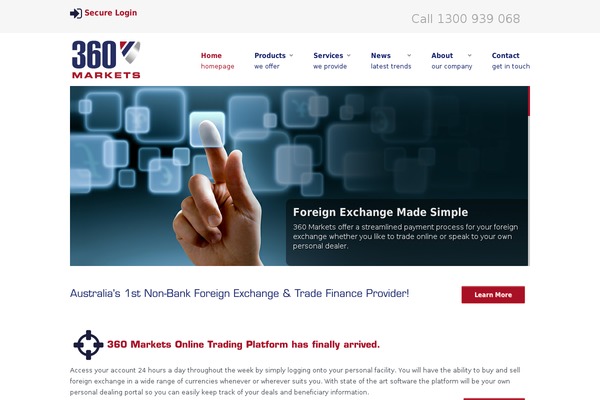 360fx.com.au site used Skinizer