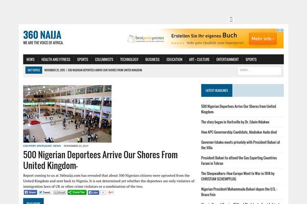 MH Newsdesk theme site design template sample
