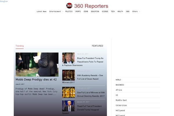 360reporters.com site used Reportz-child