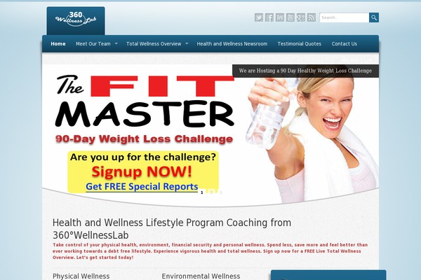 Wellness theme site design template sample