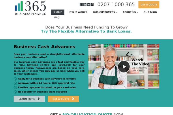 365 theme site design template sample