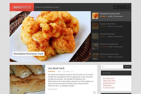 iMagPress theme site design template sample