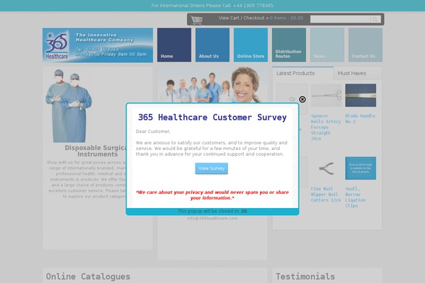 365healthcare.com site used 365