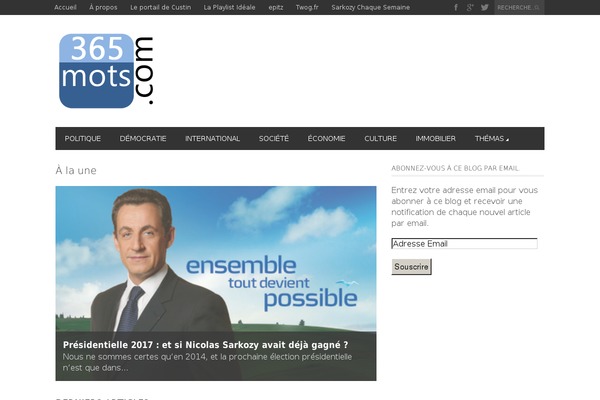 Site using Posts from a Category Widget plugin
