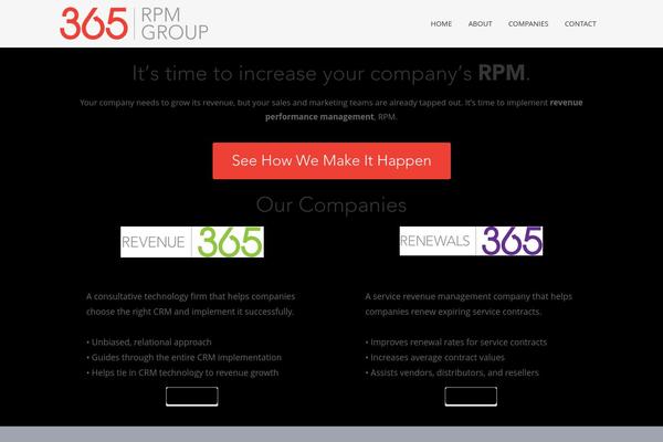 Revenue theme site design template sample