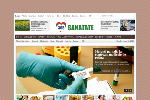 City Desk theme site design template sample