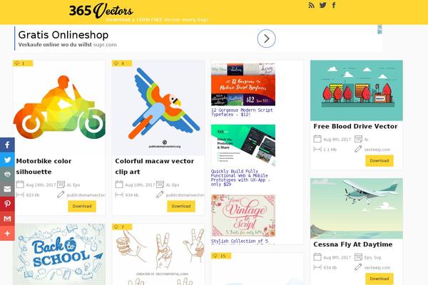 Gridly theme site design template sample