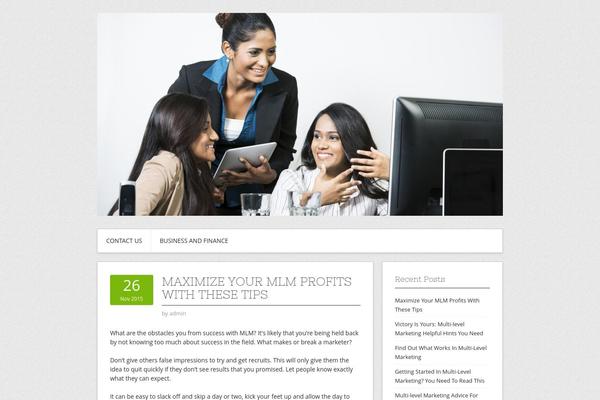 Contango theme site design template sample