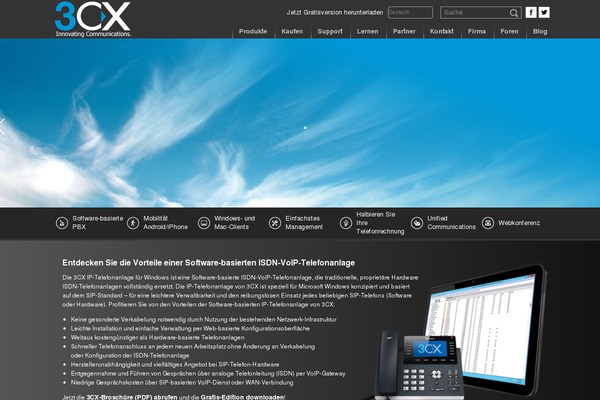 3cx.de site used 3cx