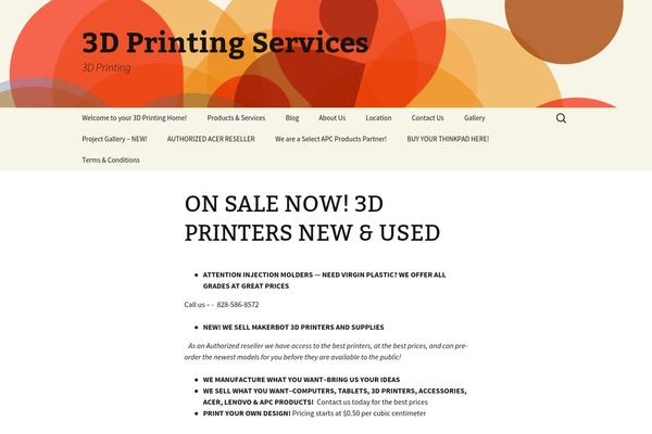 Twenty Thirteen theme site design template sample