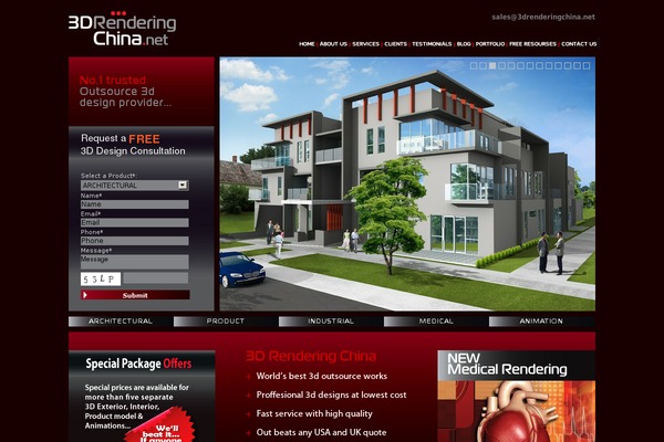 3d theme site design template sample