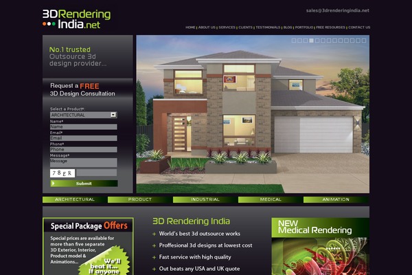 3d theme site design template sample