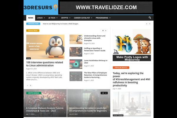 NewsMag theme site design template sample
