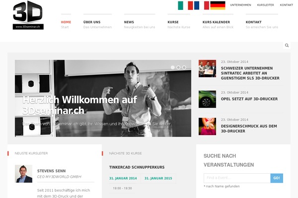 Buntington theme site design template sample