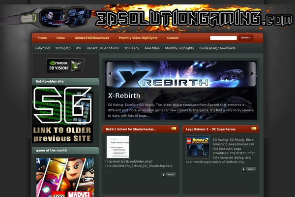 eGamer theme site design template sample