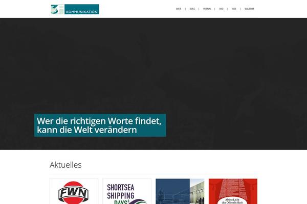 Immersion theme site design template sample