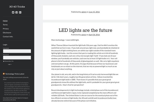 Author theme site design template sample