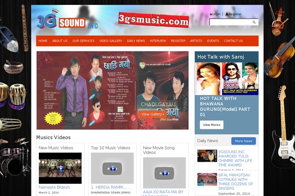 3gsmusic.com site used 3g