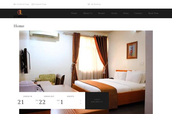 HotelBooking theme site design template sample