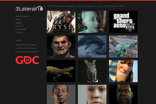 Infinity theme site design template sample