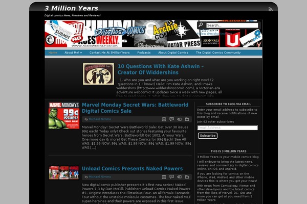3millionyears.co.uk site used Shiword