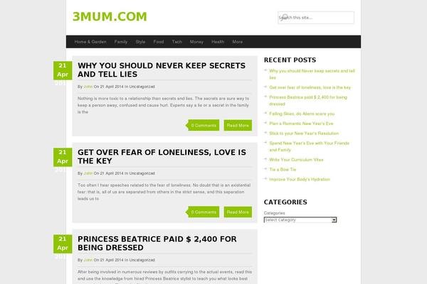 GreenChili theme site design template sample