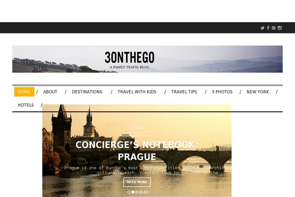 Santiago theme site design template sample