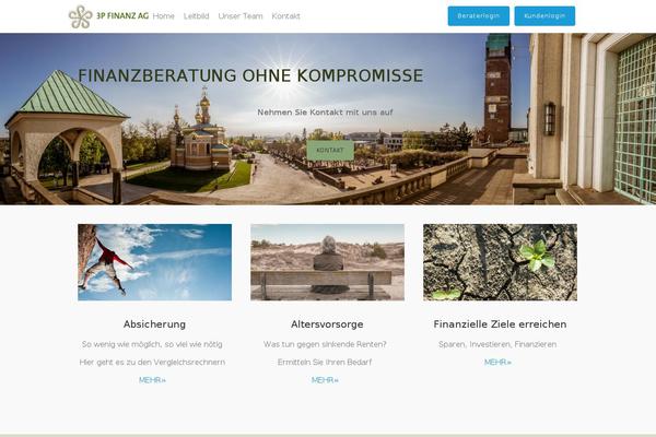 Tesseract theme site design template sample