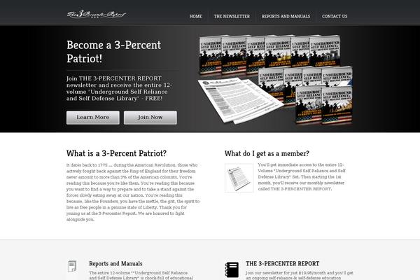 3percenterreport.com site used Figerotheme