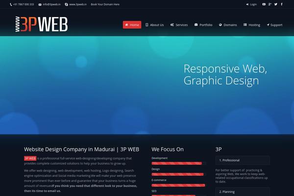 The7 theme site design template sample