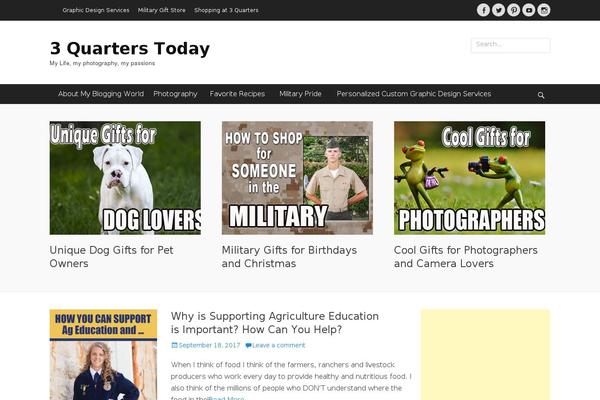 Clean Journal theme site design template sample