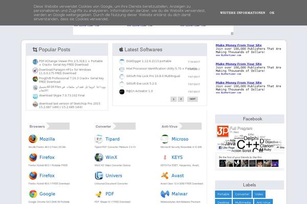 Allegro theme site design template sample