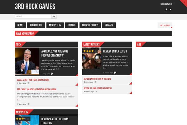 Powermag theme site design template sample