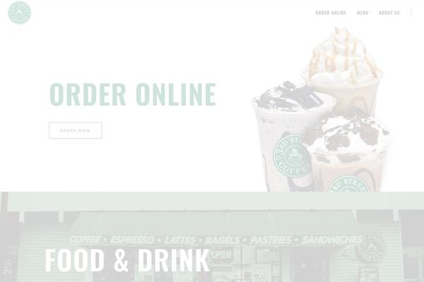Baristawp theme site design template sample