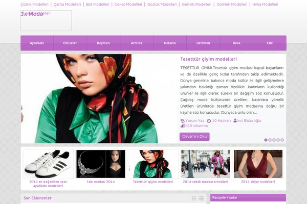 3xmoda.com site used Yaren_tema