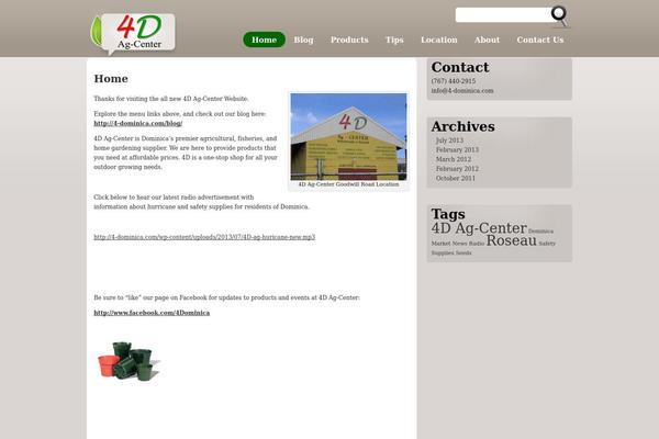 Ecoblog theme site design template sample