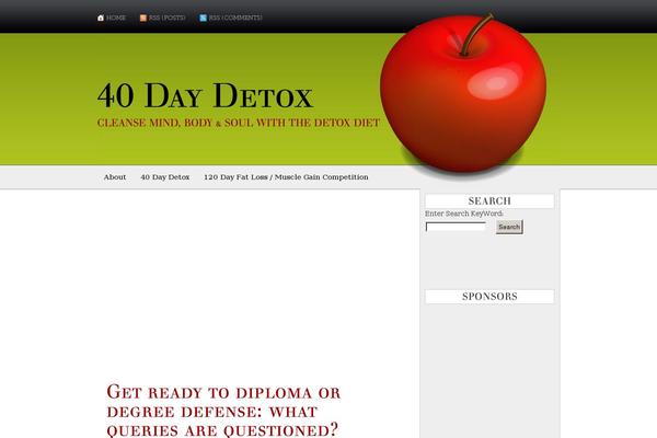 40daydetox.com site used AppleX