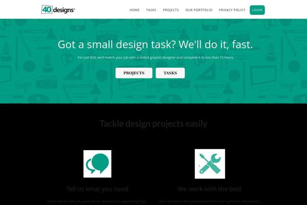 Hostmarks theme site design template sample