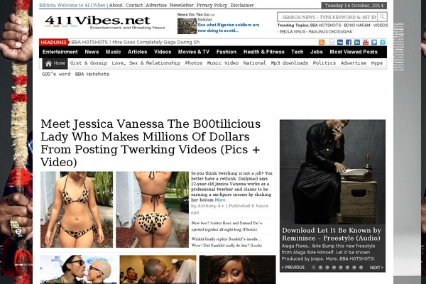 Biggest News theme site design template sample