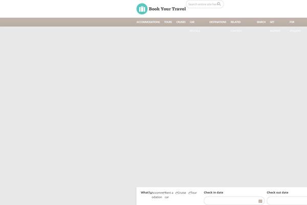 BookYourTravel theme site design template sample