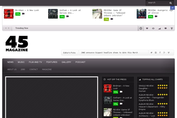 Flavor theme site design template sample